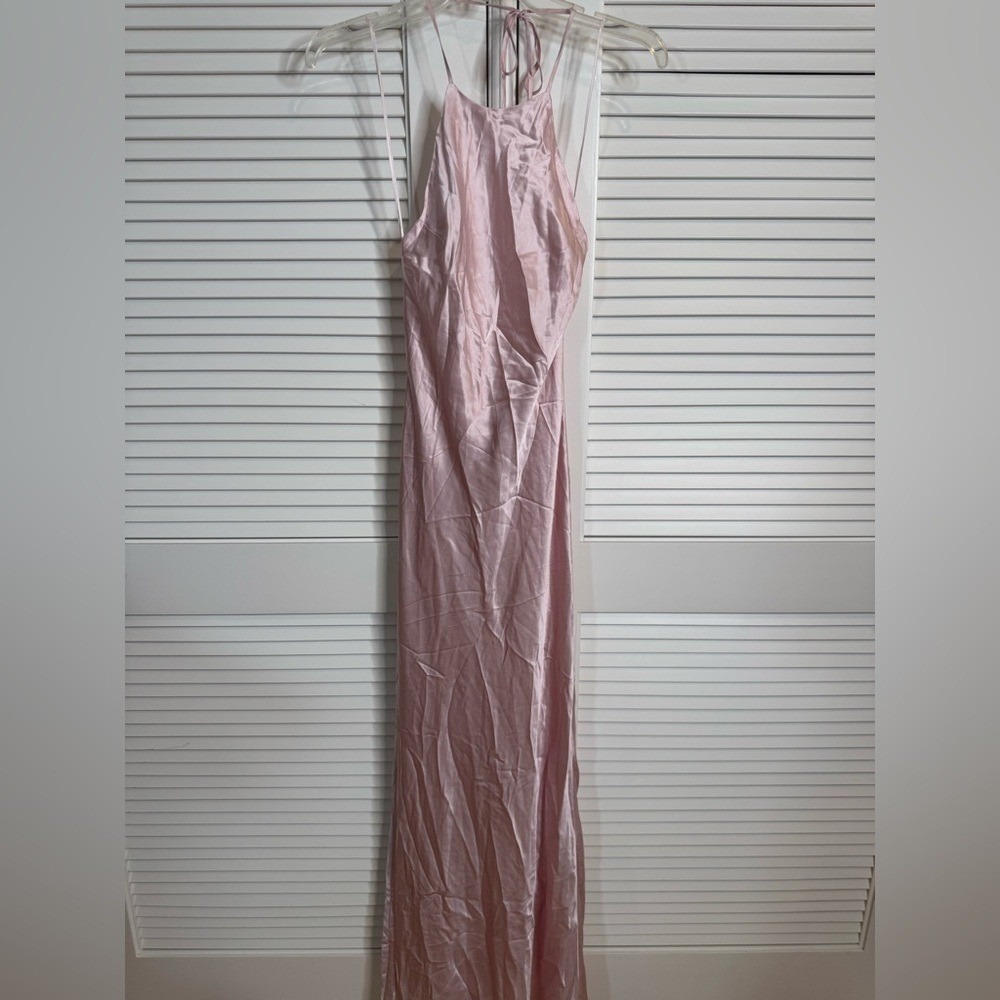 Reformation Jeany Silk Dress in Cherry Blossom New - Picture 6 of 8